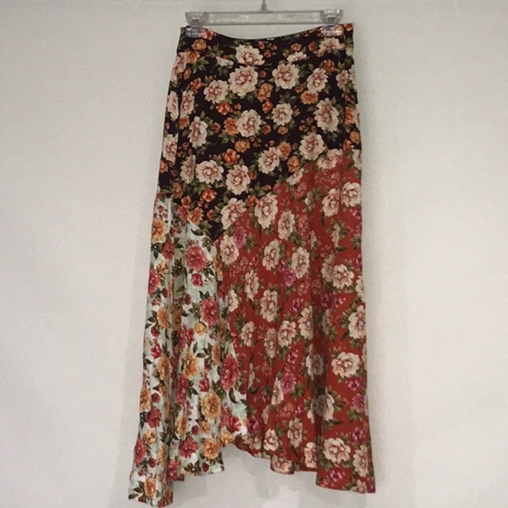 NEW Anthropologie Farm Rio Patchwork Skirt Z45-4 - Picture 5 of 7